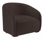 Poltrona Decorativa Julia Suede Marrom - LM DECOR
