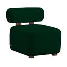 Poltrona Decorativa Livi Bouclê Verde - Vallisa Decor
