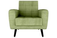 Poltrona Decorativa Lívia Boucle Oliva F-494