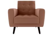 Poltrona Decorativa Lívia Veludo Ferrugem E-435