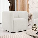 Poltrona Decorativa Living Maya Bouclé Off White - Abmaza