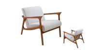 Poltrona Decorativa Liz Base Madeira Macia