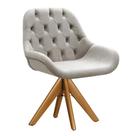 Poltrona Decorativa Lua Botonê Cadeira Giratória Pé Madeira Poltrona Decorativa Lua Botonê Cadeira Giratória Pé Madeira