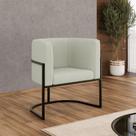 Poltrona Decorativa Lua Bouclê Base De Ferro Bege Balaqui Decor Poltrona Decorativa Lua Bouclê Base De Ferro Bege Balaqui Decor