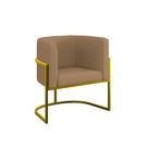 Poltrona Decorativa Lua Veludo Capuccino Balaqui Decor Poltrona Decorativa Lua Veludo Capuccino Balaqui Decor