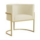 Poltrona Decorativa Luana Base em Metal Suede Cores - DS Estofados