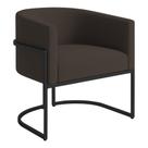 Poltrona Decorativa Luana Veludo Com Pés De Ferro Preto - 7 Decor Poltrona Decorativa Luana Veludo Com Pés De Ferro Preto - 7 Decor