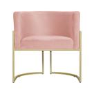 Poltrona Decorativa Luana Veludo Rosa Base Dourada Mz Decor Poltrona Decorativa Luana Veludo Rosa Base Dourada Mz Decor