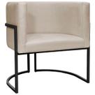 Poltrona Decorativa Luna Suede Cores Base de Ferro PRETA Poltrona Decorativa Luna Suede Cores Base de Ferro PRETA