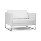 Poltrona Decorativa Maia 106cm C12 material sintético Branco - Domi Poltrona Decorativa Maia 106cm C12 material sintético Branco - Domi