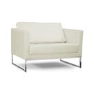 Poltrona Decorativa Maia 106cm C26 material sintético Bege Claro - Domi Poltrona Decorativa Maia 106cm C26 material sintético Bege Claro - Domi