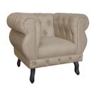 Poltrona Decorativa Maya Pés Luis XV Suede Capuccino - DS Estofados Poltrona Decorativa Maya Pés Luis XV Suede Capuccino - DS Estofados