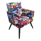 Poltrona Decorativa Nina com Rodapé Tecido Suede Homero Bicho Pés Madeira Palito - Maitê Moda Casa Poltrona Decorativa Nina com Rodapé Tecido Suede Homero Bicho Pés Madeira Palito - Maitê Moda Casa