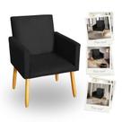 Poltrona Decorativa Nina Para Sala De Estar, Poltrona Para Recepção E Sala De Espera, Poltrona Para Consultório