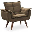 Poltrona Decorativa Opala Marrom - KingDecor Poltrona Decorativa Opala Marrom - KingDecor