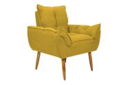 Poltrona Decorativa Opala Suede Amarelo Poltrona Decorativa Opala Suede Amarelo