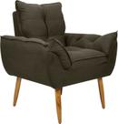 Poltrona Decorativa Opala Suede Cappuccino Poltrona Decorativa Opala Suede Cappuccino