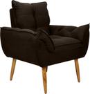 Poltrona Decorativa Opala Suede Marrom Poltrona Decorativa Opala Suede Marrom