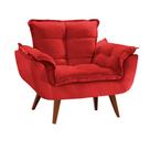Poltrona Decorativa Opalla Vermelho Poltrona Decorativa Opalla Vermelho