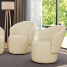 Poltrona Decorativa Orgânica Fixa para Sala Kit 2 Malu Bouclê M11 - D'Rossi