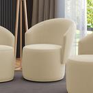 Poltrona Decorativa Orgânica Fixa para Sala Malu Suede M11 - D'Rossi Poltrona Decorativa Orgânica Fixa para Sala Malu Suede M11 - D'Rossi