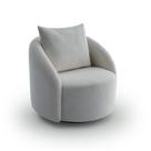 Poltrona Decorativa Orgânica Giratória Boucle Cali Estofama