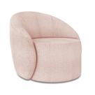 Poltrona Decorativa Orgânica Lua Bouclê Rosê D03 - D'Rossi
