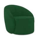 Poltrona Decorativa Orgânica Lua Suede Verde D03 - D'rossi