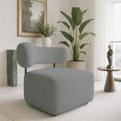 Poltrona Decorativa Orgânica Maya Veludo Grafite Ferro Preto - Pallazio Poltrona Decorativa Orgânica Maya Veludo Grafite Ferro Preto - Pallazio
