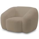 Poltrona Decorativa Orgânica Para Sala Living Emery M05 Bouclê Bege - Lyam Decor Poltrona Decorativa Orgânica Para Sala Living Emery M05 Bouclê Bege - Lyam Decor
