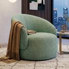 Poltrona Decorativa Orgânica Saara Sala de Estar Living Luxo Bouclê Opera Verde Menta - Desk Design Poltrona Decorativa Orgânica Saara Sala de Estar Living Luxo Bouclê Opera Verde Menta - Desk Design