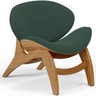 Poltrona Decorativa Orgânica Sala Living Kadosh L02 Suede Verde Musgo - Lyam Decor Poltrona Decorativa Orgânica Sala Living Kadosh L02 Suede Verde Musgo - Lyam Decor
