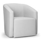 Poltrona Decorativa Orgânica Stella Max Linho Cinza D03 - D'rossi