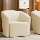 Poltrona Decorativa Orgânica Stella Max Linho D03 - D'Rossi