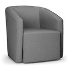 Poltrona Decorativa Orgânica Stella Max Linho Grafite D03 - D'rossi
