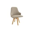 Poltrona Decorativa p/ Sala Suria 1C002CA Premium Madeira Maciça 1 Un Carvalho/Linho Bege Fendi Kappesberg Poltrona Decorativa p/ Sala Suria 1C002CA Premium Madeira Maciça 1 Un Carvalho/Linho Bege Fendi Kappesberg