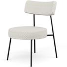 Poltrona Decorativa Para Sala De Estar Base Fixa Londres L02 Bouclê Cru - Lyam Poltrona Decorativa Para Sala De Estar Base Fixa Londres L02 Bouclê Cru - Lyam