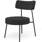 Poltrona Decorativa Para Sala De Estar Base Fixa Londres L02 Bouclê Preto - Lyam Poltrona Decorativa Para Sala De Estar Base Fixa Londres L02 Bouclê Preto - Lyam