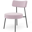 Poltrona Decorativa Para Sala De Estar Base Fixa Londres L02 Bouclê Rosê - Lyam Poltrona Decorativa Para Sala De Estar Base Fixa Londres L02 Bouclê Rosê - Lyam