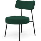Poltrona Decorativa Para Sala De Estar Base Fixa Londres L02 Bouclê Verde - Lyam Poltrona Decorativa Para Sala De Estar Base Fixa Londres L02 Bouclê Verde - Lyam