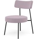 Poltrona Decorativa Para Sala De Estar Base Fixa Londres L02 Suede Rosê - Lyam Poltrona Decorativa Para Sala De Estar Base Fixa Londres L02 Suede Rosê - Lyam