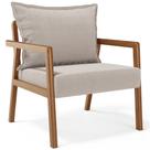 Poltrona Decorativa Para Sala de Estar e Living Alícia L02 Bouclê Creme - Lyam Decor