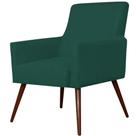 Poltrona Decorativa Para Sala de Estar e Recepção Maria Pés Palito Verde Musgo - Lyam Decor