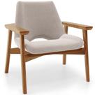 Poltrona Decorativa Para Sala De Estar Living Base Madeira Becker L02 Bouclê Creme - Lyam Decor Poltrona Decorativa Para Sala De Estar Living Base Madeira Becker L02 Bouclê Creme - Lyam Decor