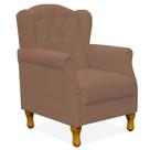 Poltrona Decorativa Para Sala de Estar Yara Corano Camel - Lyam Decor