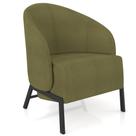 Poltrona Decorativa Para Sala Living Pés Industrial Sierra K01 Bouclê Verde - Lyam Decor Poltrona Decorativa Para Sala Living Pés Industrial Sierra K01 Bouclê Verde - Lyam Decor