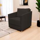 Poltrona Decorativa Para Sala Recepção Manicure Consultório Celine Suede