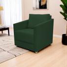 Poltrona Decorativa Para Sala Recepção Manicure Consultório Celine Suede