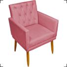 Poltrona Decorativa Para Sala Recepção Nina Capitonê Suede Cores Pé Palito Poltrona Decorativa Para Sala Recepção Nina Capitonê Suede Cores Pé Palito