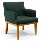 Poltrona Decorativa Sala de Estar e Recepção Vitória W01 Linho Verde - Mpozenato Poltrona Decorativa Sala de Estar e Recepção Vitória W01 Linho Verde - Mpozenato